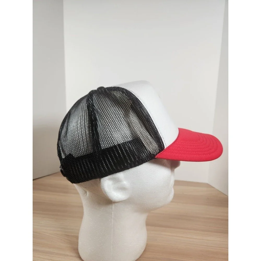 Howdy Mouse Records Truck Hat White Red Black Strap Back Otto Unique Unusual‎